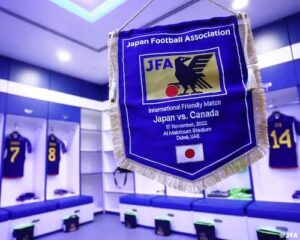 日本代表が公開した試合前のロッカールームの様子