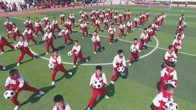 中国のサッカー体操