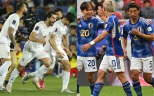 アジアカップ準々決勝で対戦するサッカー日本代表対イラン代表
