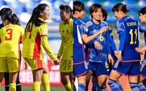 U-20女子アジアカップで中国と対戦した日本代表