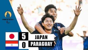 パリ五輪の初戦でパラグアイに5-0と大勝を収めたサッカーU-23日本代表