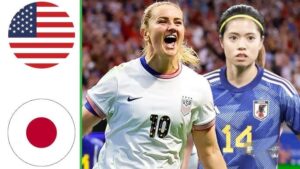 パリ五輪の女子サッカー準々決勝でアメリカと対戦したなでしこジャパン