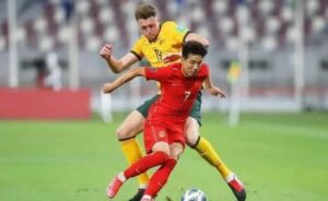 ワールドカップアジア最終予選でオーストラリアと対戦したサッカー中国代表