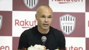 日本で引退試合を行う元サッカースペイン代表MFアンドレス・イニエスタ