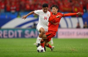 6月のサッカーW杯アジア最終予選で対戦する中国代表とインドネシア代表