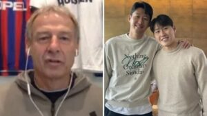 元サッカー韓国代表監督クリンスマンと、イ・ガンインとソン・フンミン