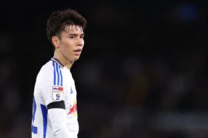 クラブ年間MVPとクラブ年間最優秀ゴール賞に選出されたリーズ・ユナイテッドのサッカー日本代表MF田中碧
