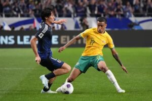 W杯予選でオーストラリアと対戦するサッカー日本代表