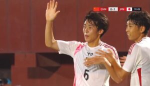 和平杯で中国代表と対戦したU-16サッカー日本代表