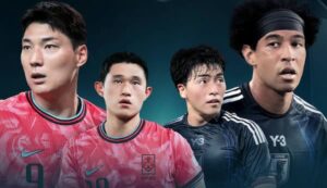 E-1選手権の最終戦で韓国代表と対戦したサッカー日本代表