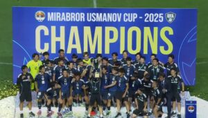 ウズベキスタンで開催された「Mirabror Usmanov Cup 2025」でサウジアラビアとウズベキスタンに勝利して優勝を果たしたサッカーU-22日本代表