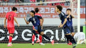 東アジアE-1選手権で韓国に1-0で勝利したサッカー日本代表