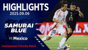 国際親善試合でメキシコと0-0で引き分けたサッカー日本代表