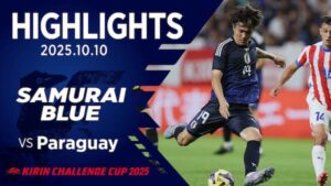 国際親善試合でパラグアイと2-2で引き分けたサッカー日本代表